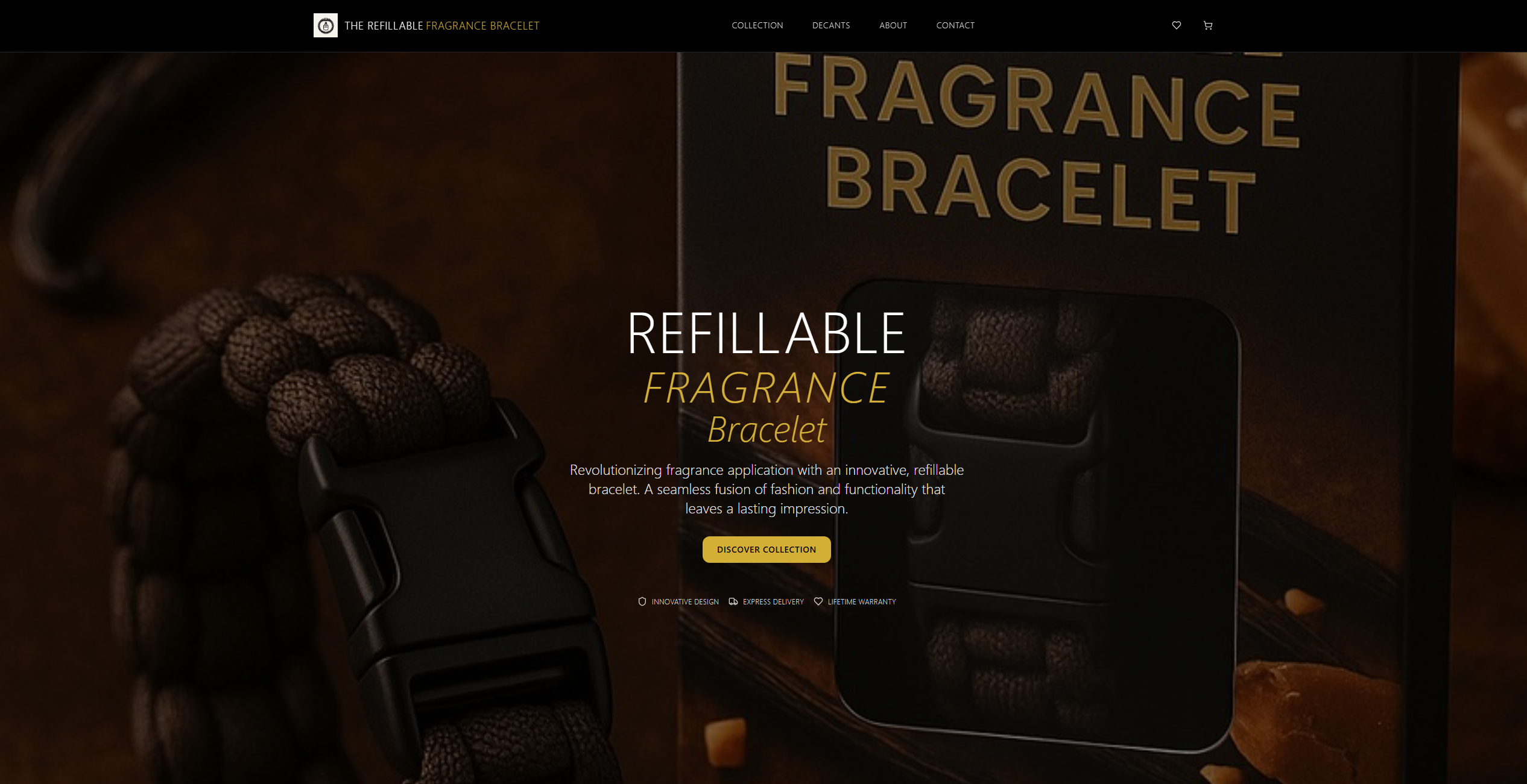 Refillable Fragrance Bracelet - Portfolio Screenshot